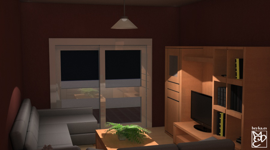 salón de noche