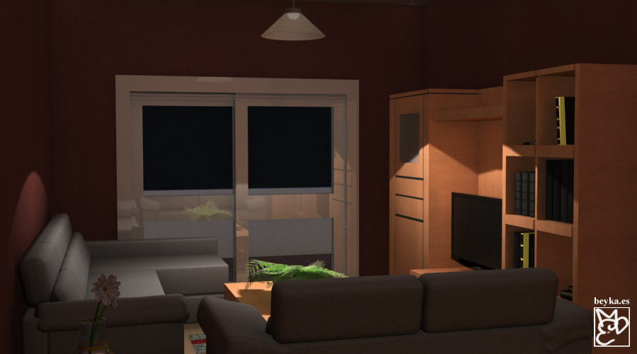 salón de noche