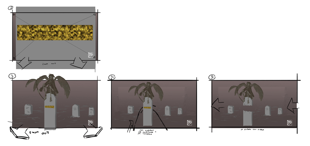 Storyboard de "Sandman"